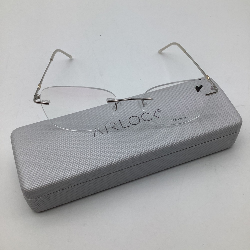 Airlock Pure Forever 202 046 Silver Rimless Eyeglass Frames 52-18-135 NEW